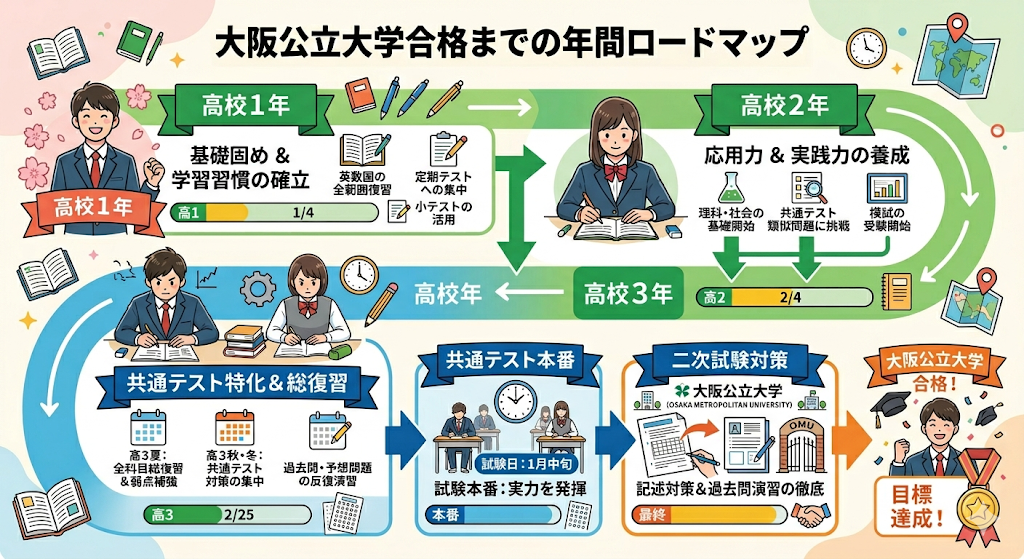 大阪公立大学合格までの年間学習ロードマップ
