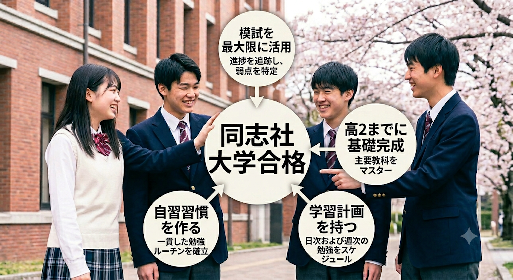 同志社大学合格者に共通する学習習慣と受験戦略