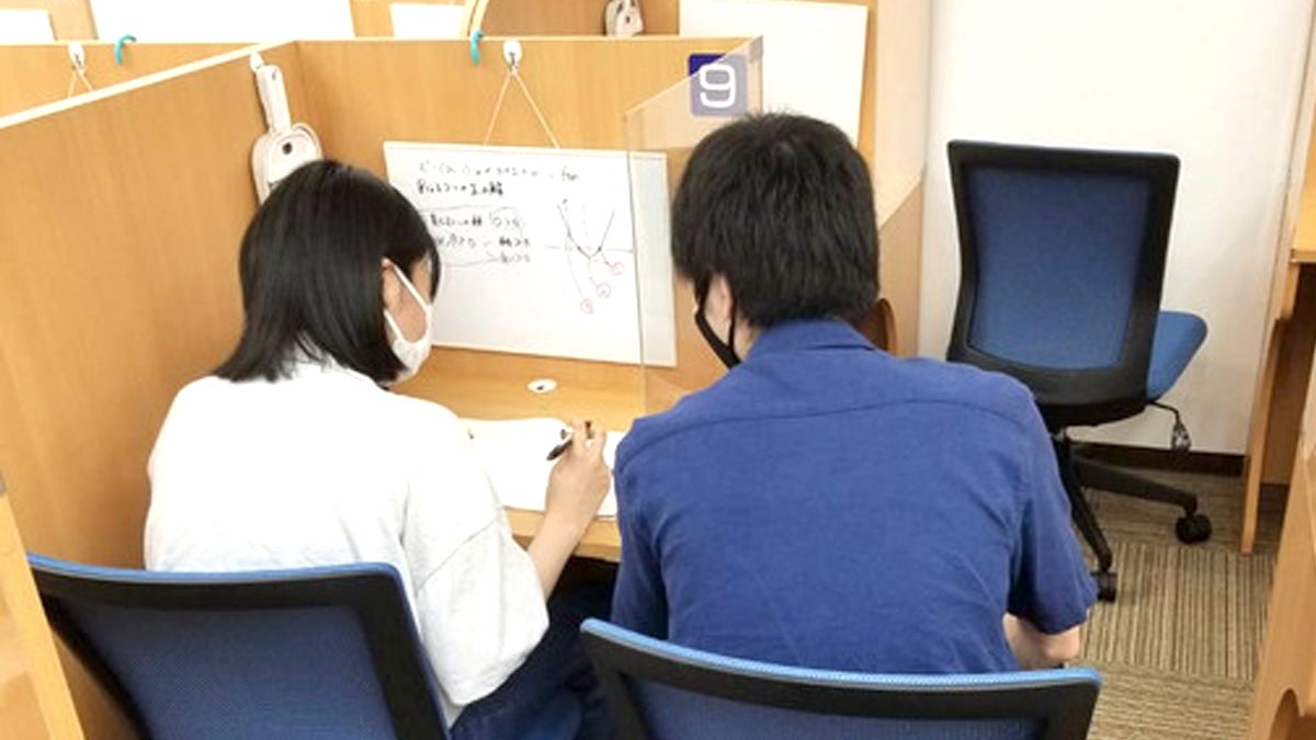 塩釜口校 隣に指導者がいるので、気軽に質問することができます