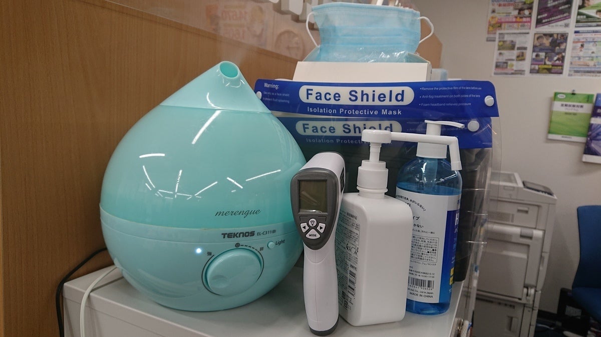 六丁の目校 新型コロナウイルス対策をしています。