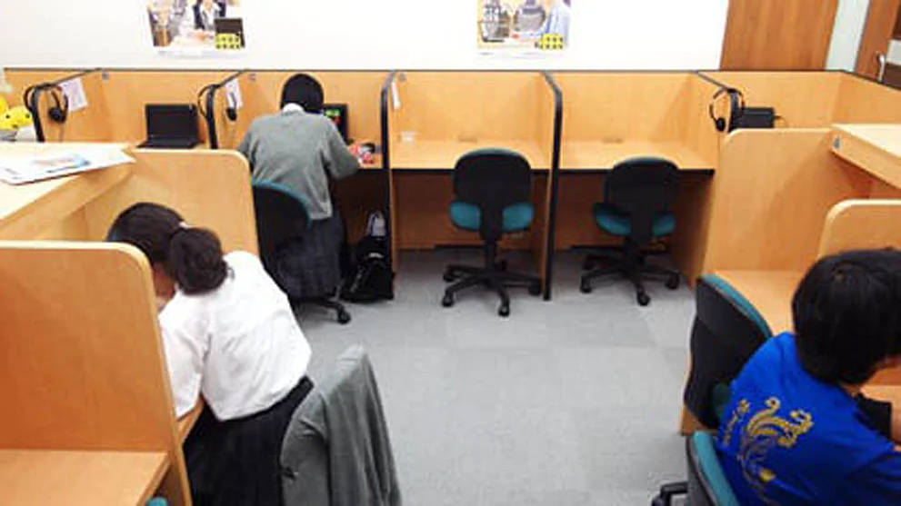 大元校 自分専用のスペースで、自習もはかどります