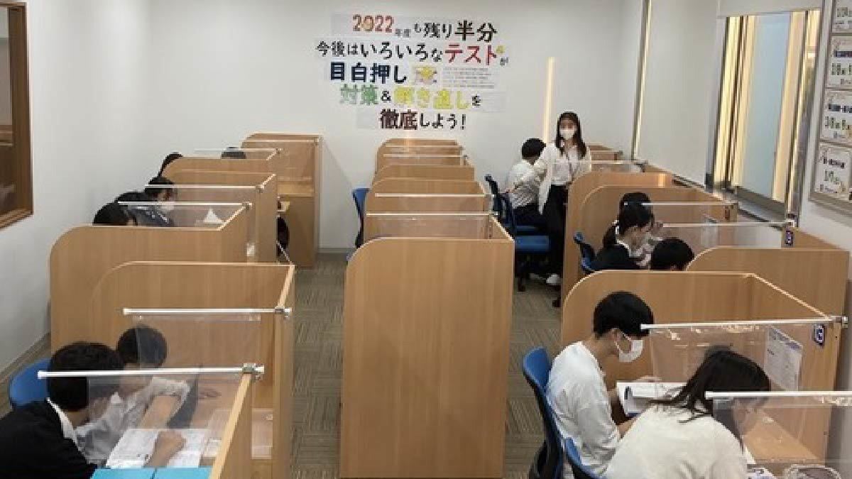 東岡山校 授業が始まると教室は活気に溢れます