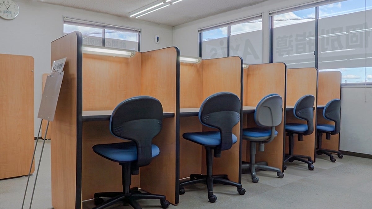 笹沖校 自習ブースにようこそ。