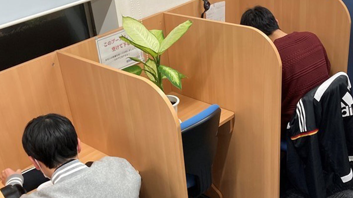 倉敷羽島校 毎日でも通える、自習専用ブース完備！