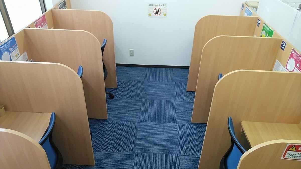 備中高松校 集中して自学自習ができる環境です