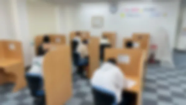 玉野田井校 自習スペースはいつでも利用可能です