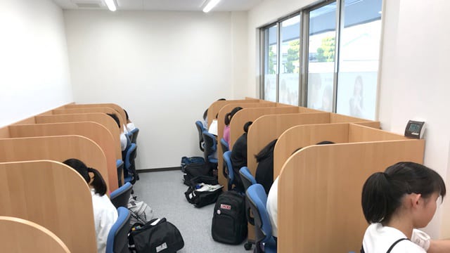 多肥校 自習ブース完備！いつでも自由に使えます！