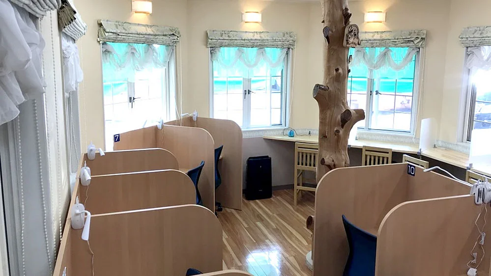 大野校 自習ブース完備！（15席）　いつでも自由に使えます！