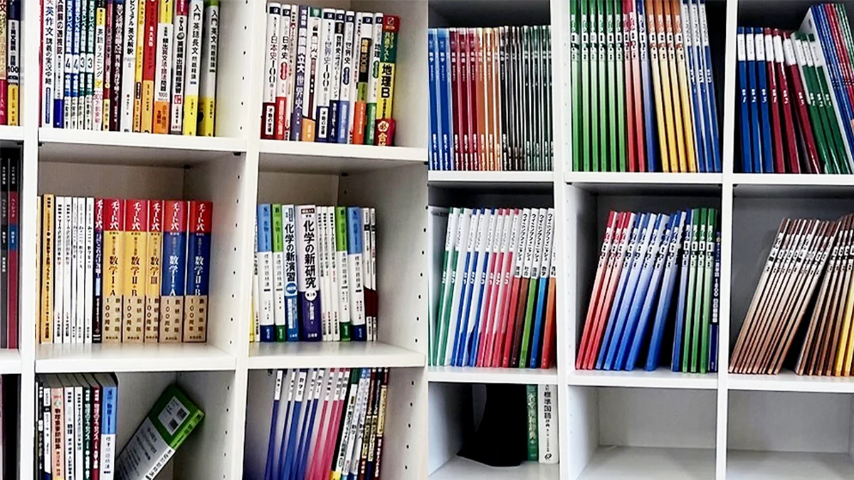 長岡今里校 豊富な教材がそろっています