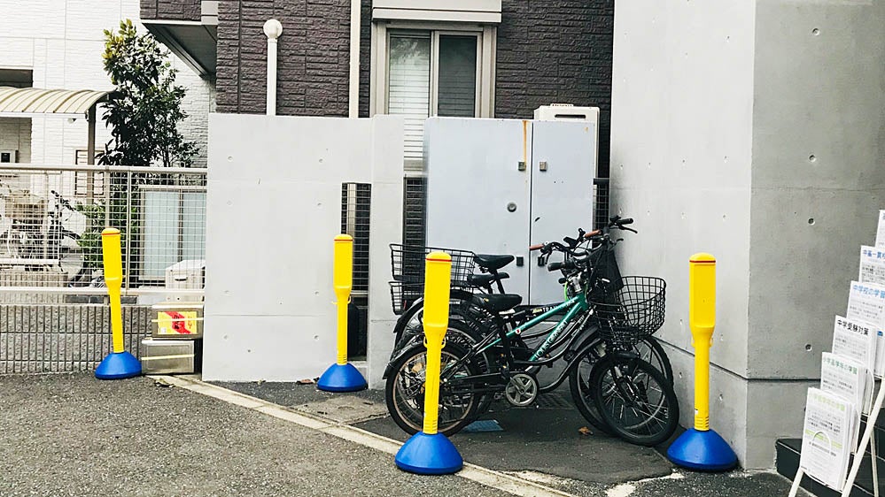 高津校 駐輪スペースも完備しているので自転車でのご通塾も可能です。
