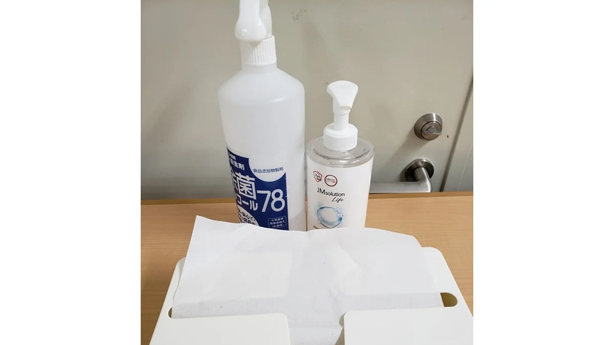 膳所校 感染症対策をしています