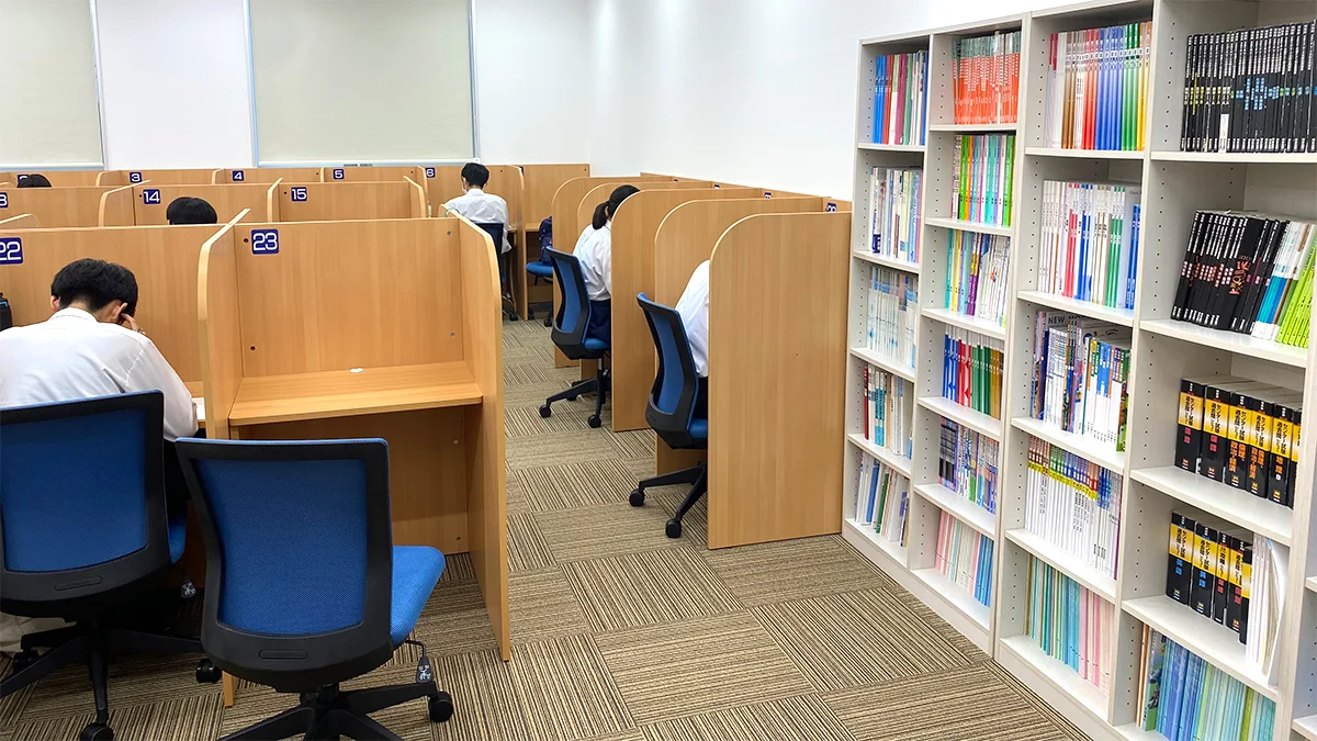 瀬田校 真剣に、かつ集中して自習できます