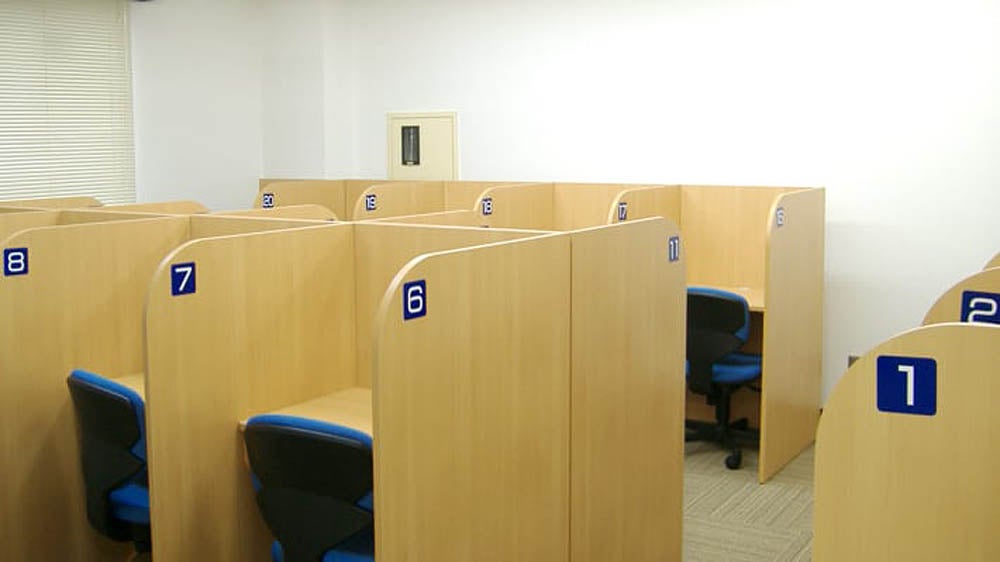 野洲校 自習ブース完備！いつでも自由に使えます！