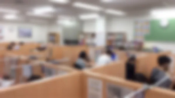 三原校 教室はやる気と熱気に満ちています。