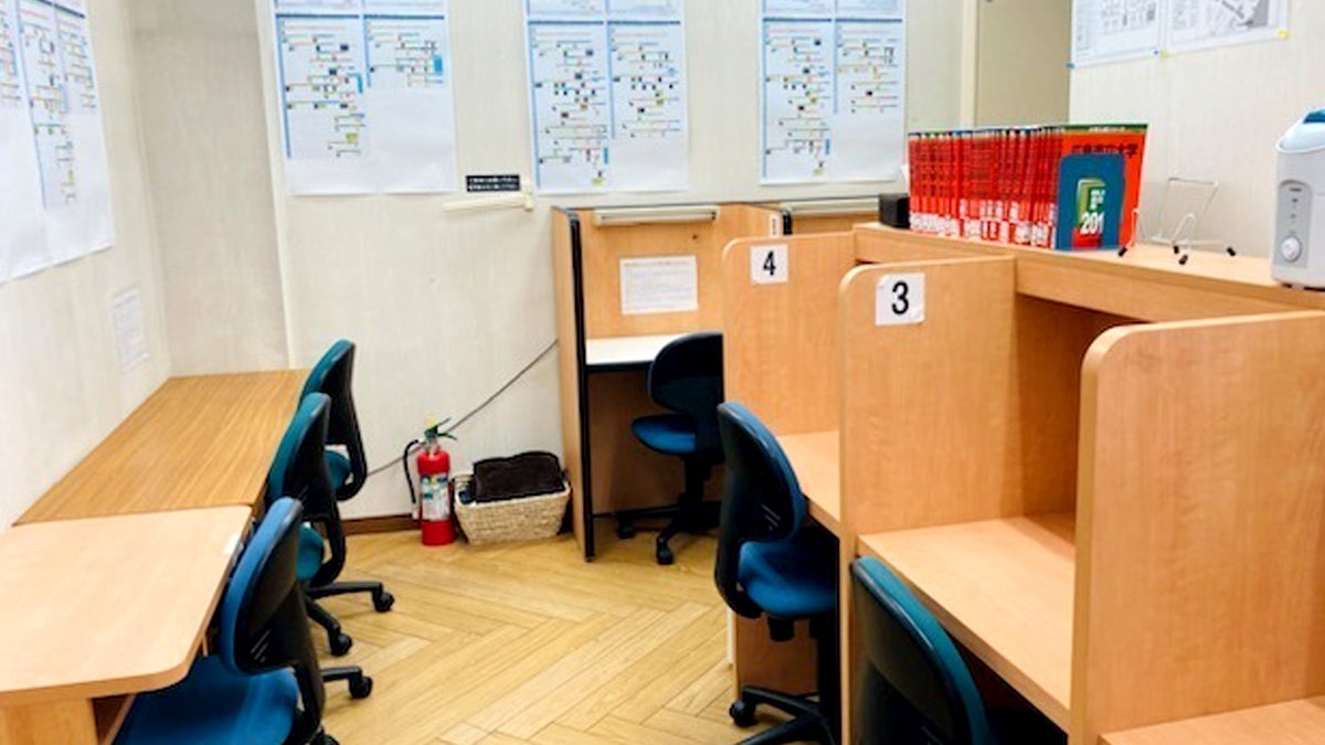 己斐校 静かで集中できる自習専用スペース。