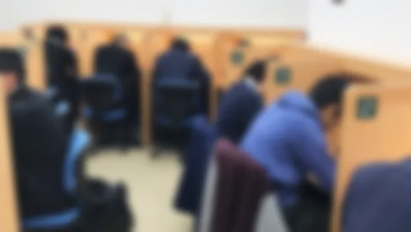 海田校 授業以外でも学習出来る静かな環境。