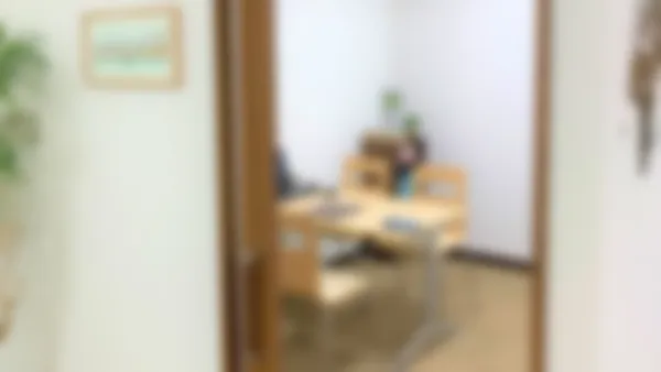 呉駅前校 一人ひとりの学習状況をじっくりお聞きするための学習相談ブースです。