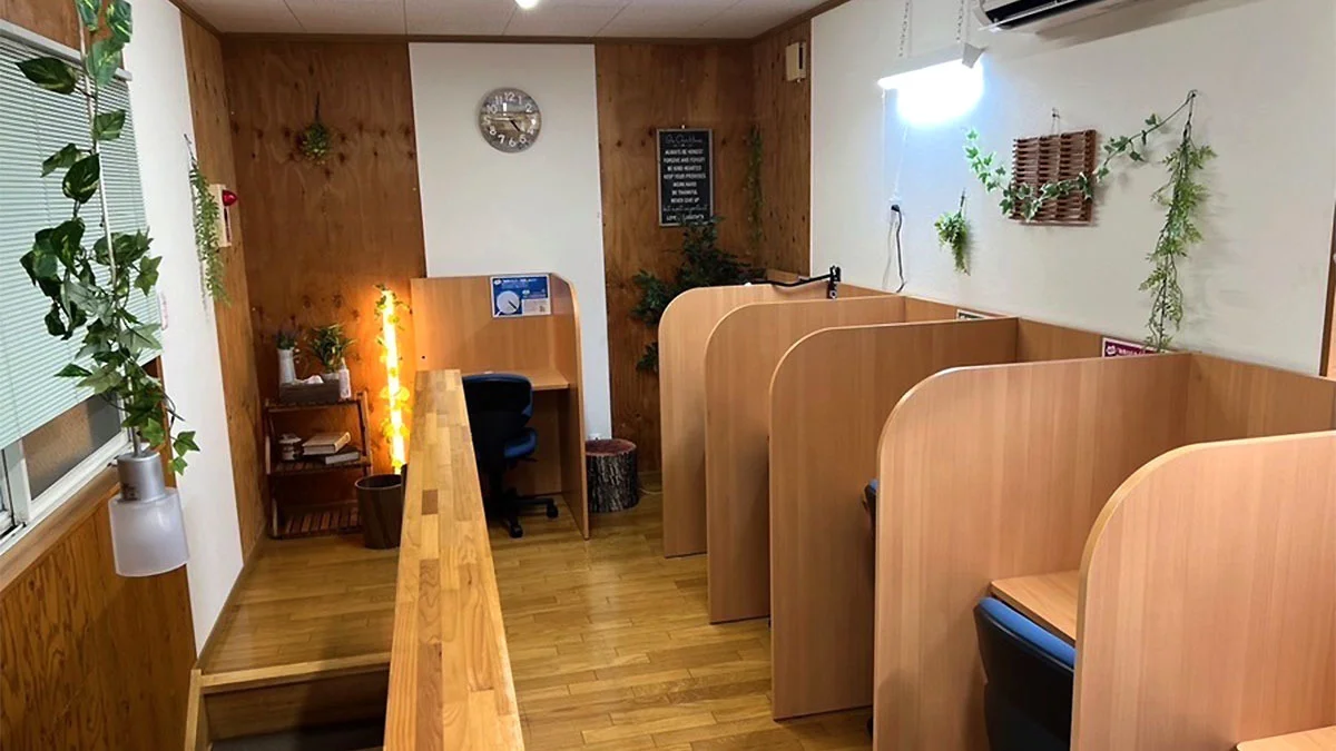 広校 こちらは2F自習ブースです。通称「秘密基地」!