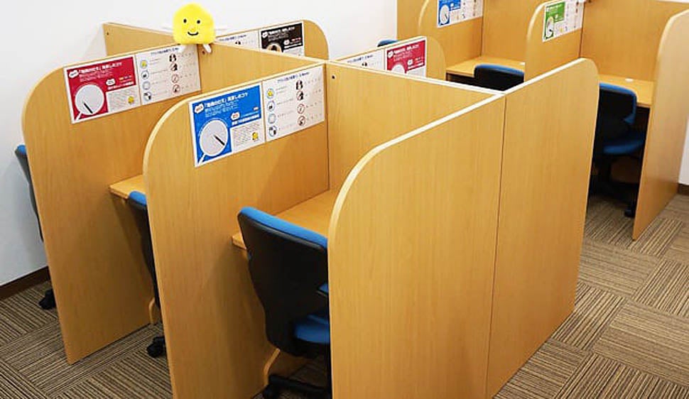 新座志木校 自習ブース完備！いつでも自由に使えます！