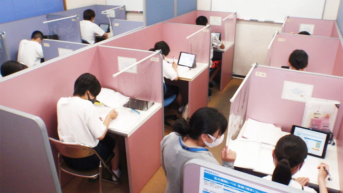 三日月校 個別指導ブースです。