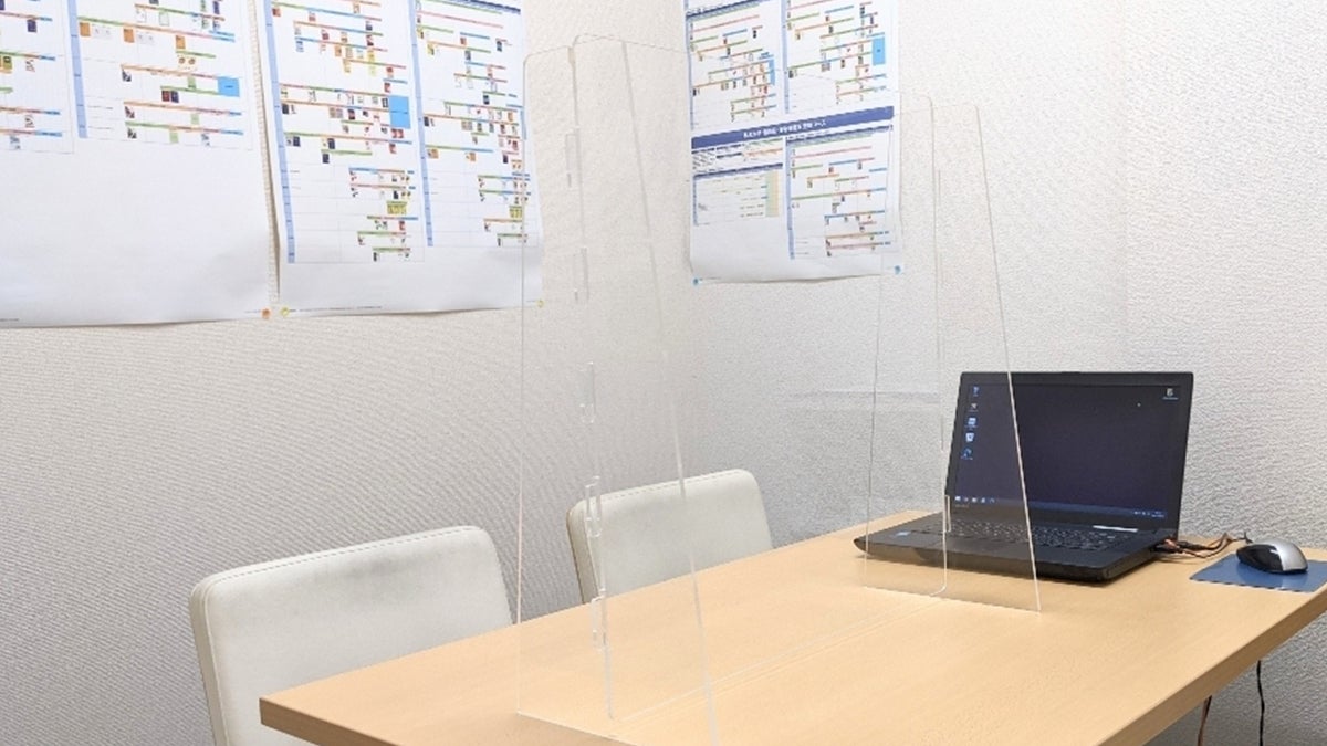 鞍月校 日々様々なやり取りが行われるカウンセリングブースです。