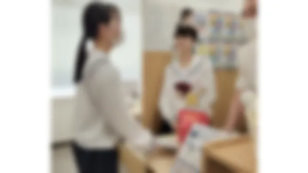 玉鉾校 「こんにちは」の挨拶が飛び交います