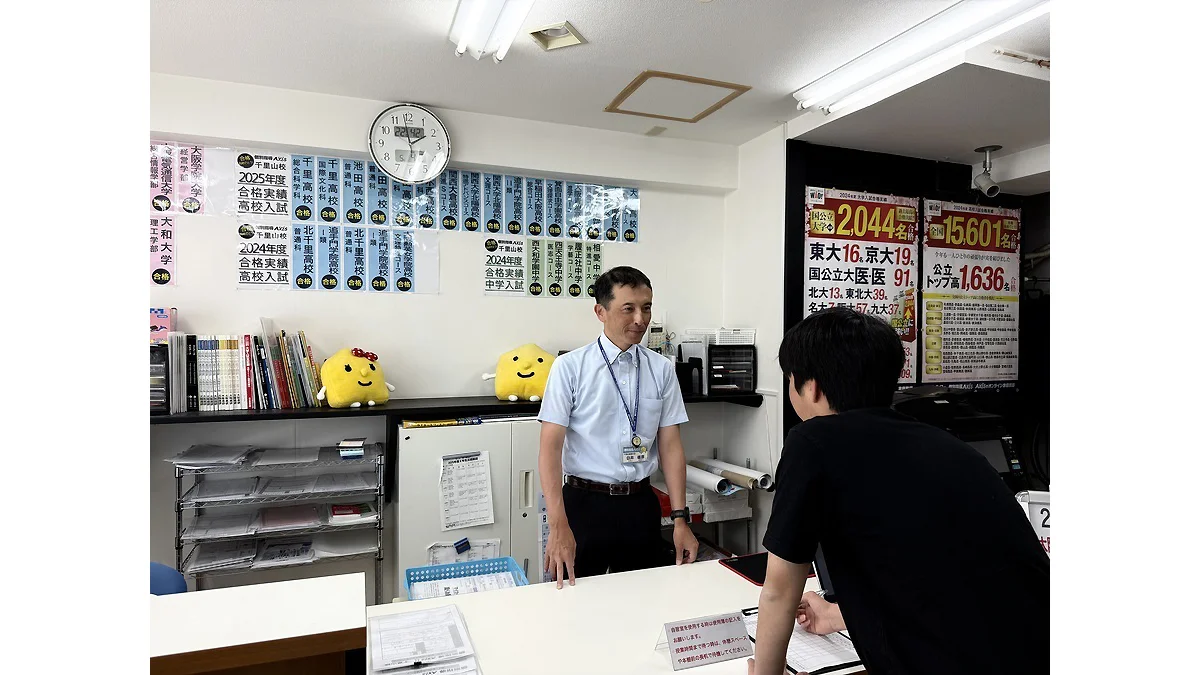 千里山校 千里山校での1日はここから始まります。