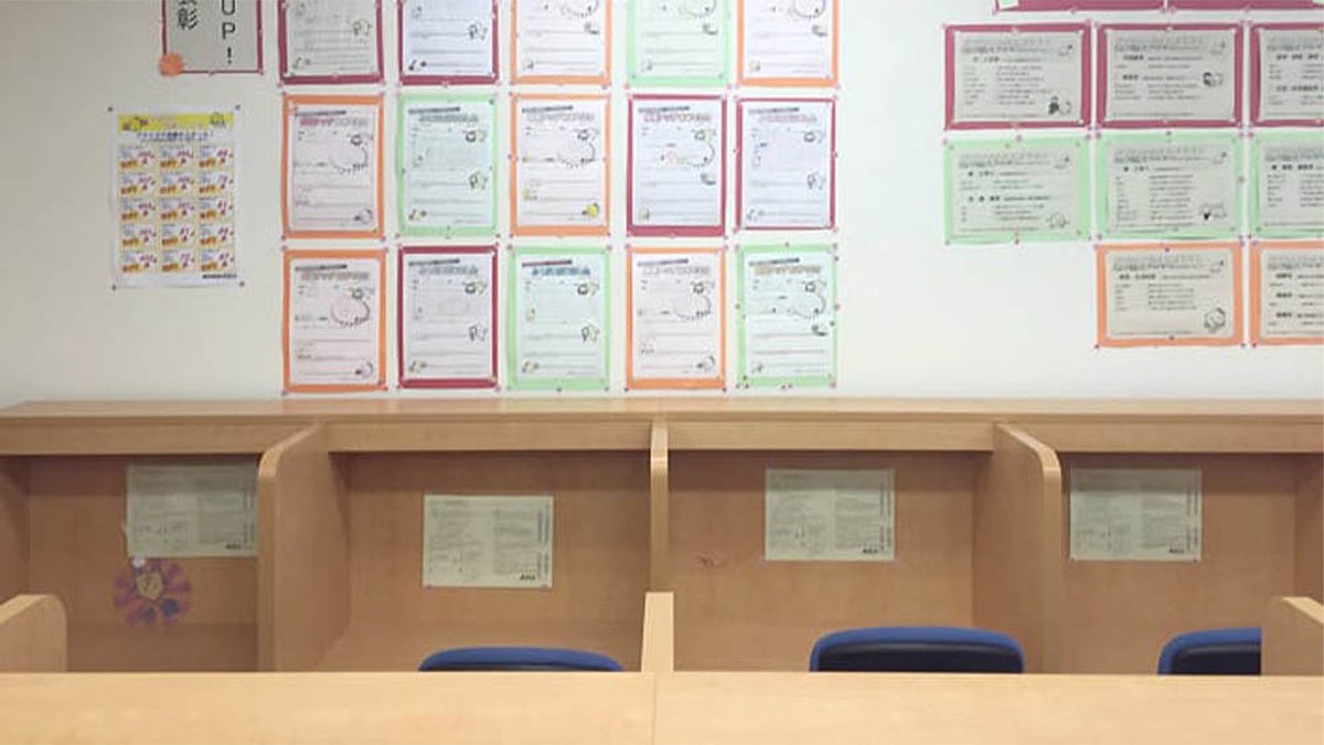 住道校 集中して自習ができる。