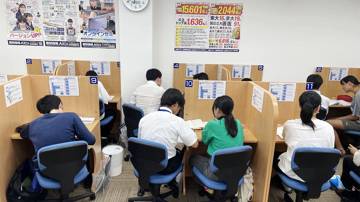 長居校 授業が始まると教室は活気に溢れます