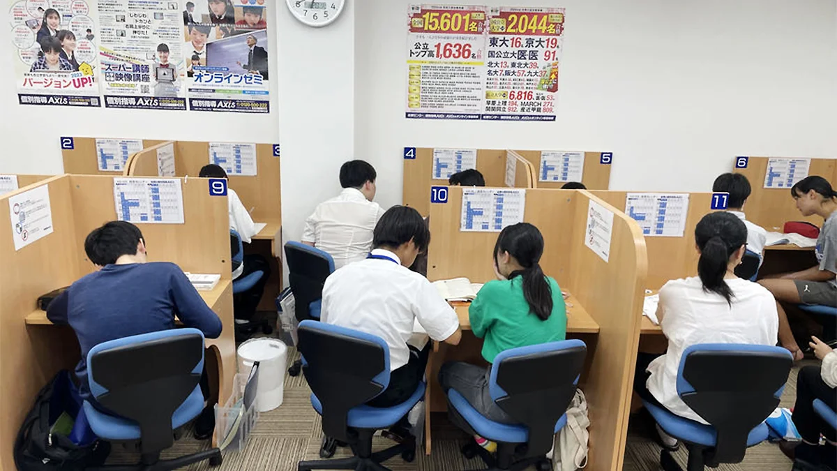 長居校 授業が始まると教室は活気に溢れます