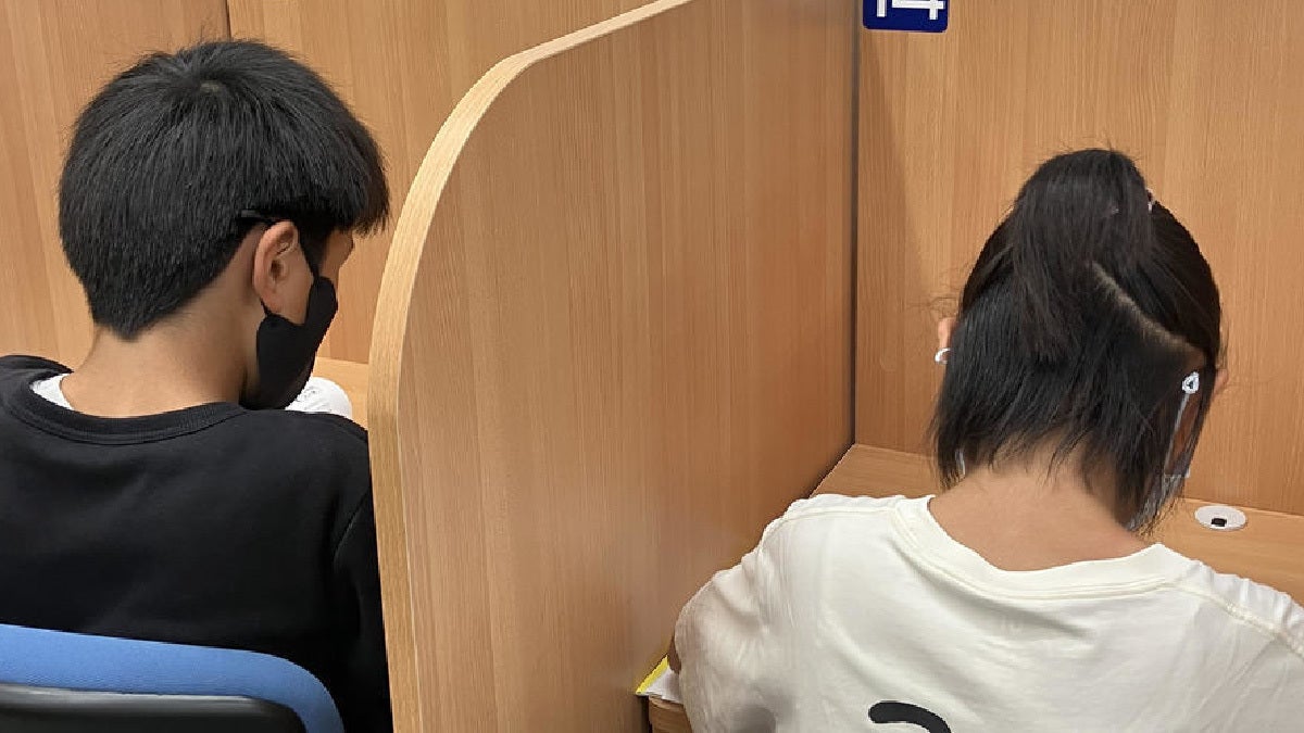 梅ヶ丘校 自習ブース完備！いつでも自由に使えます！