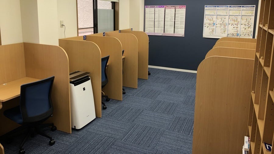 石井校 自習ブース完備！いつでも自由に使えます！