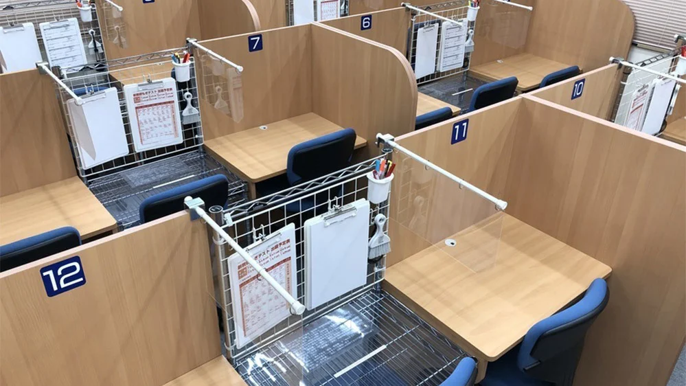 笹谷校 安心してお通いいただけるために、感染予防対策にも力を入れています。