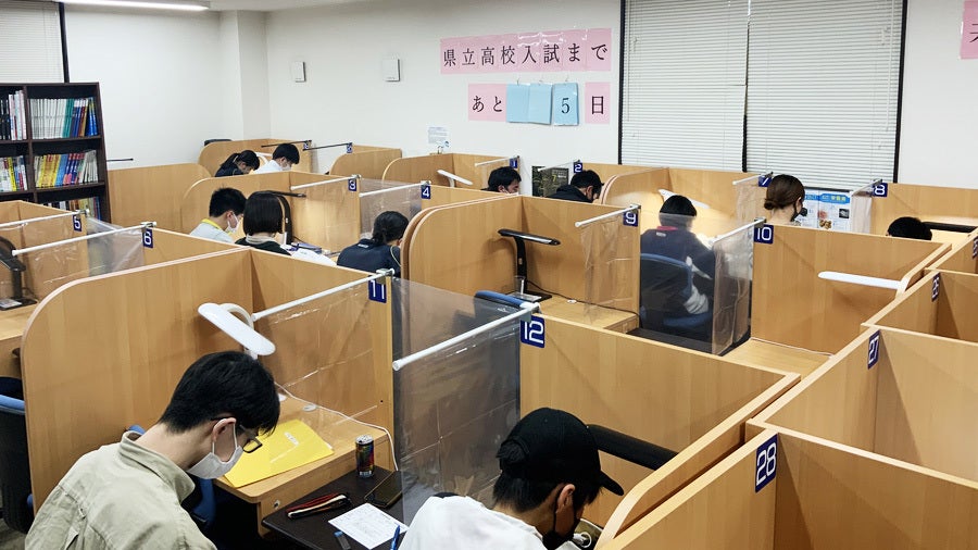 今泉校 授業も集中！　自習も集中！　