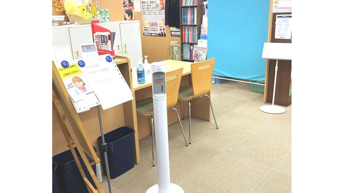 万々校 万々校では、感染対策も万全で、快適に学習できる環境づくりを教室運営の基本にしています。