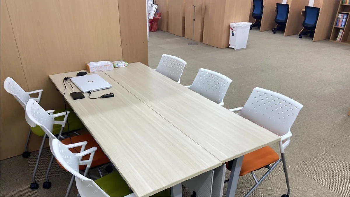 飯倉校 フリースペースを設置しています