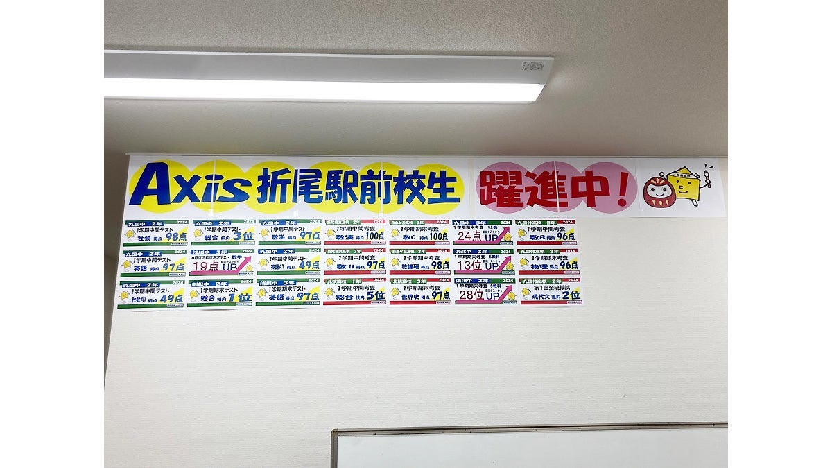 折尾駅前校 Axis折尾駅前校の生徒、躍進中！