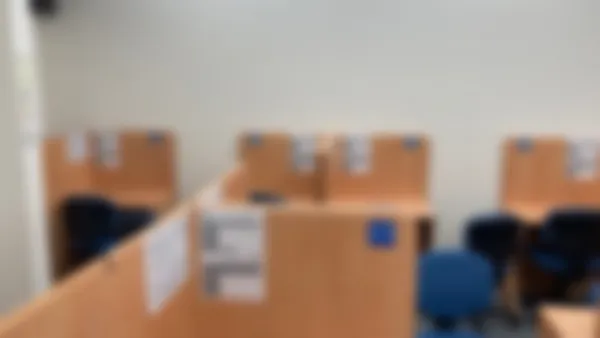 御坊校 指導ブースです。