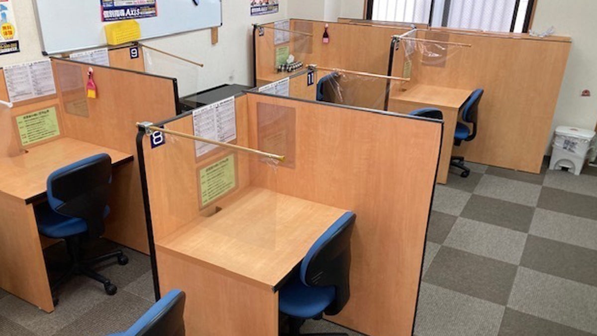 藤並校 集中して勉強できる指導ブース