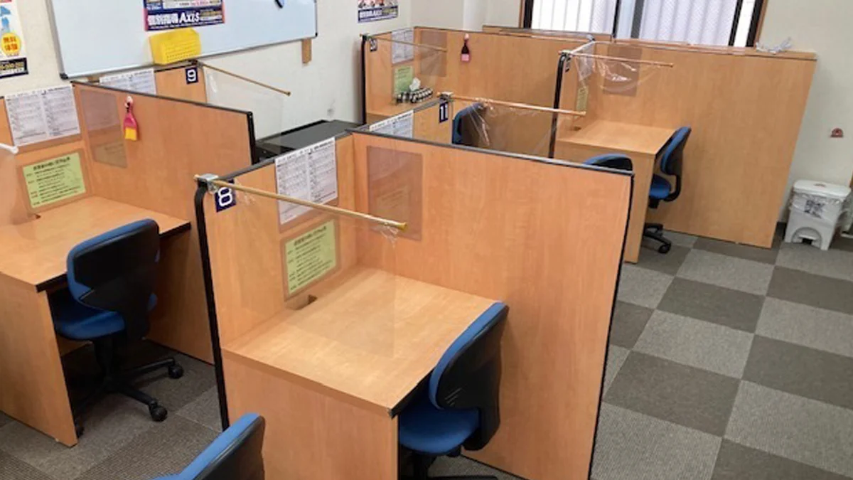 藤並校 集中して勉強できる指導ブース