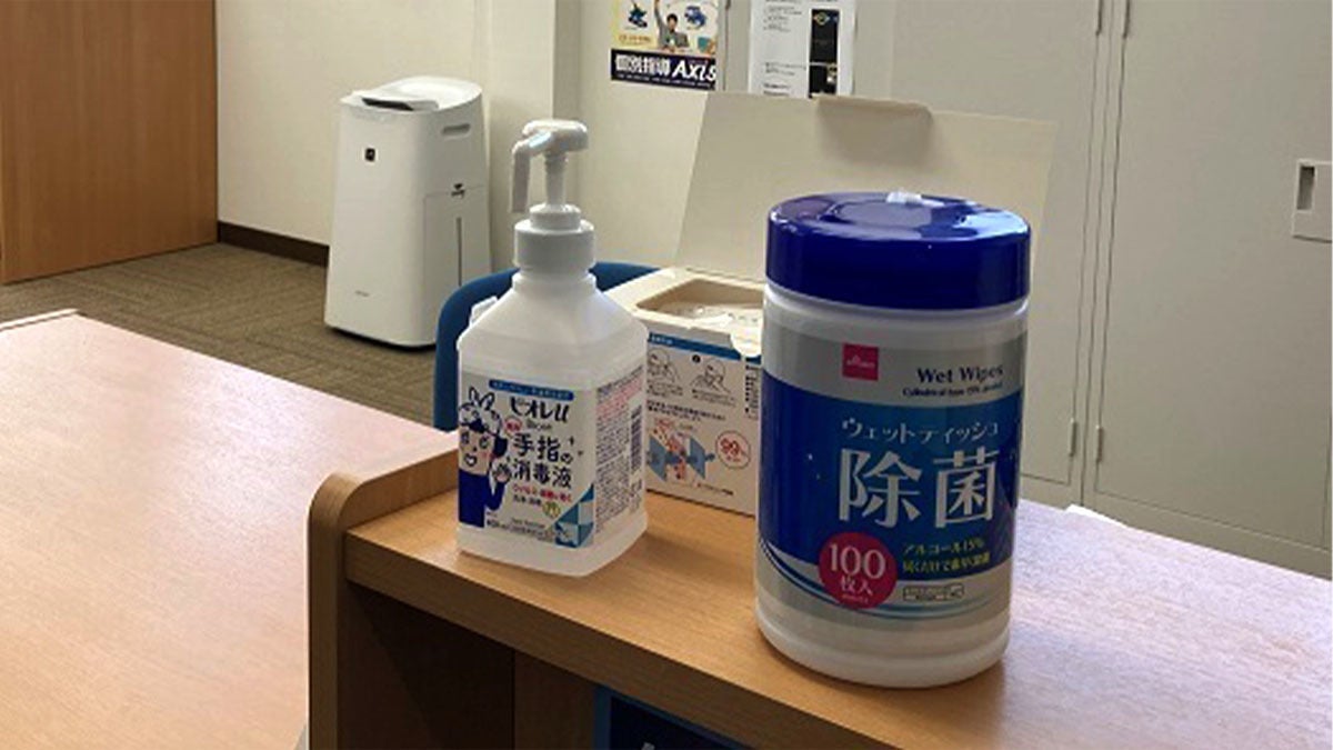 田辺校 校舎内設備を清潔に保っています。