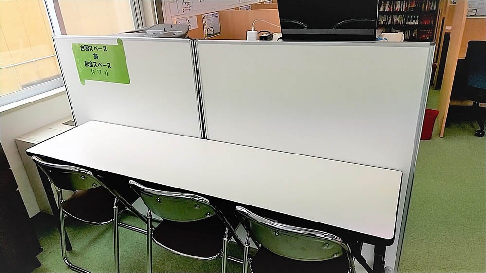 屯田校 飲食＆休憩スペースです。