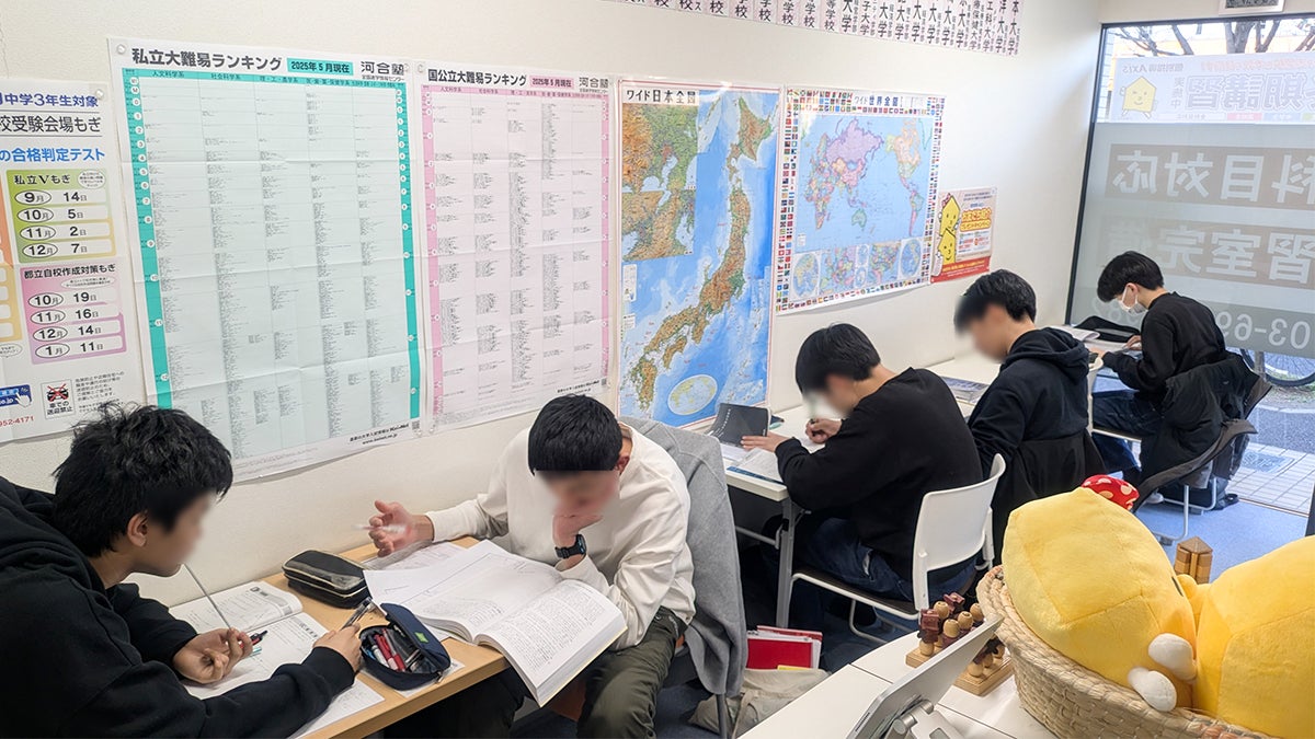 井草校 自習スペース完備！いつでも自由に使えます！