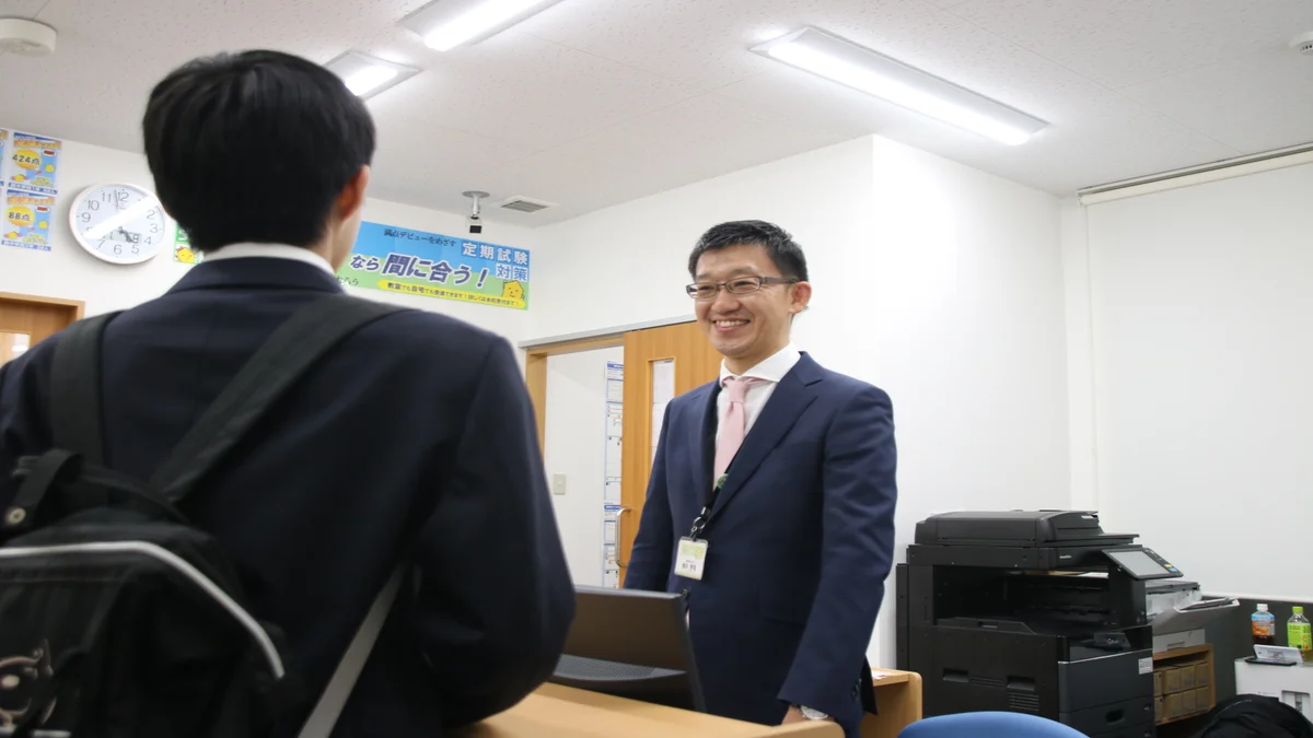 西熊本校 校舎に来ての第一声が大切です