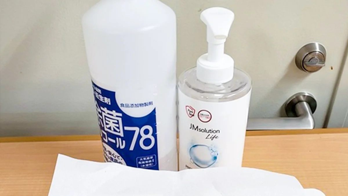 草津校 感染症対策にもしっかり気を配ります。