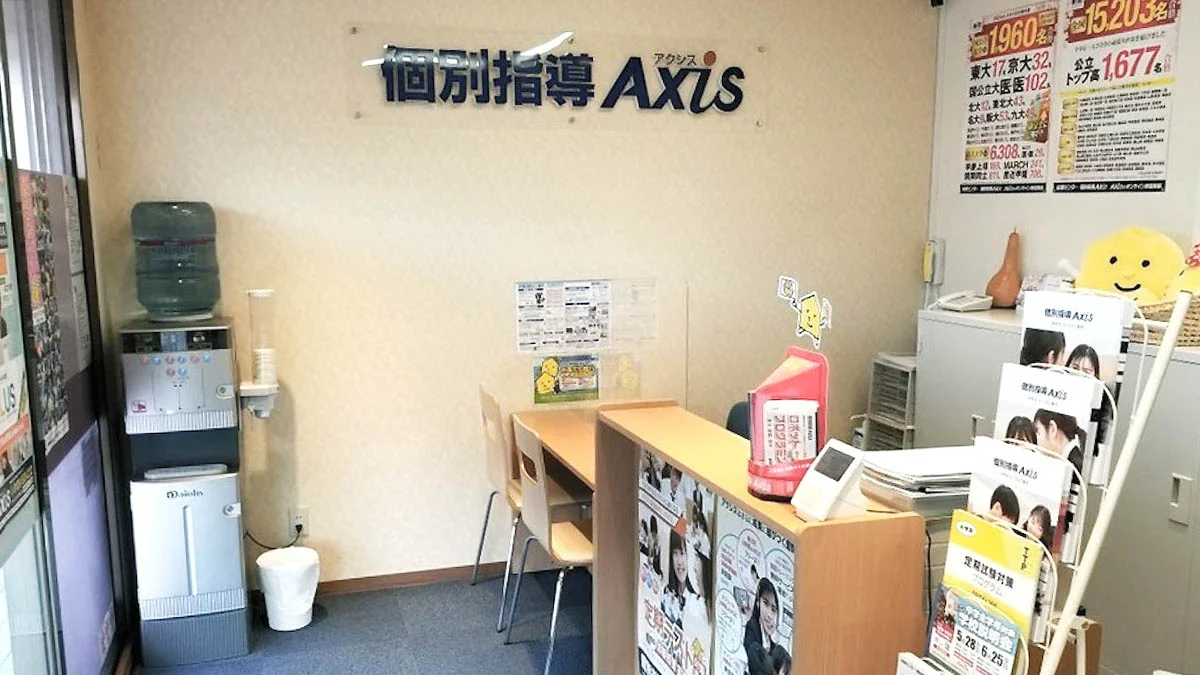 戸頭駅前校 玄関を入るとすぐに受付