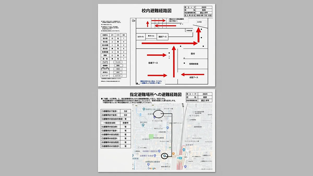 桂校 【安全管理への取り組み③】スタッフだけでなくお子さまにも…