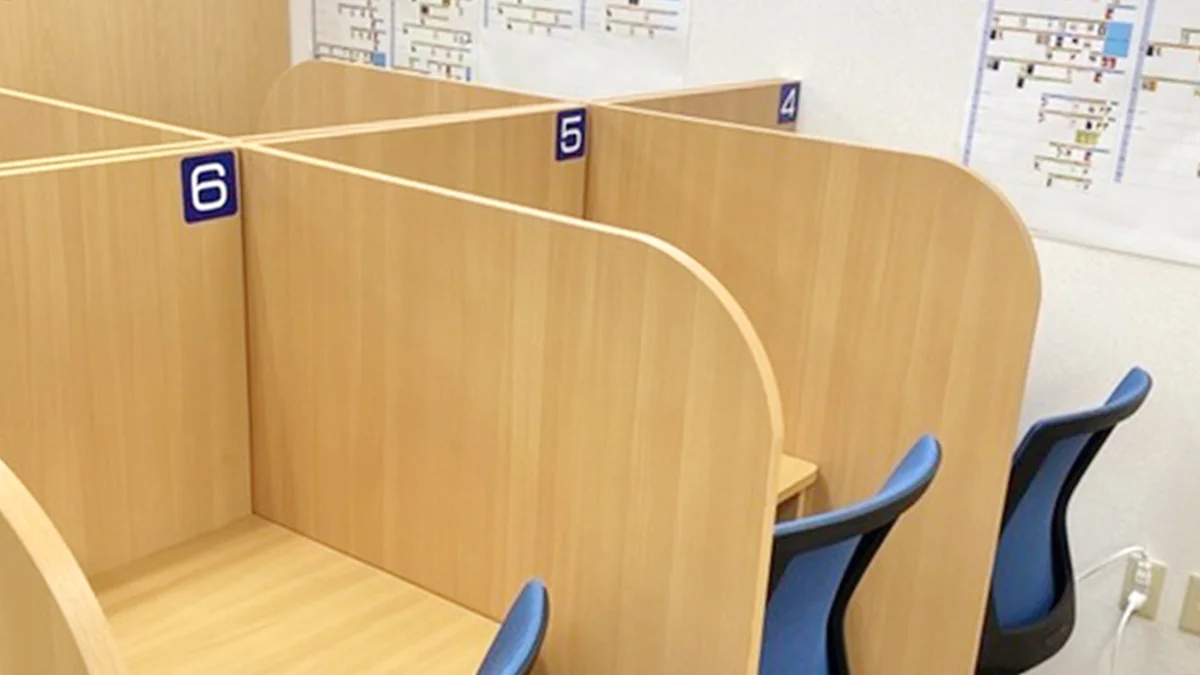 赤田校 授業のある日もない日も利用できる自習室を完備！