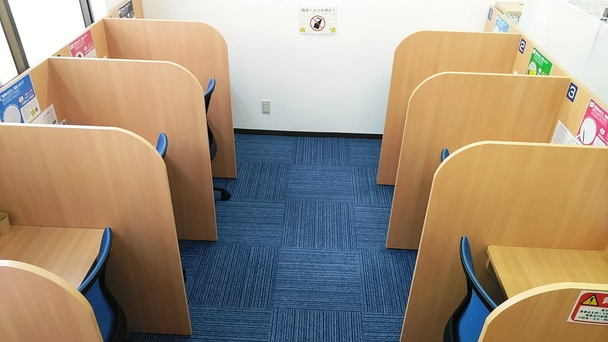 備中高松校 集中して自学自習ができる環境です