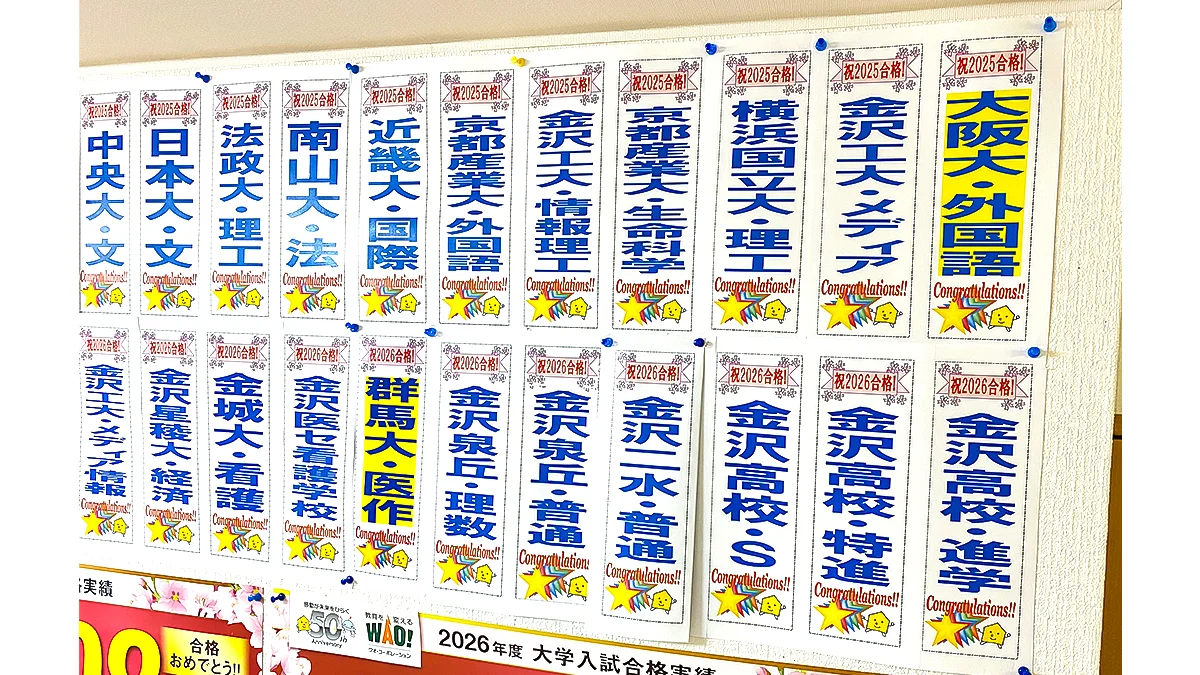 西泉校 アクシス西泉校は合格実績も凄い！